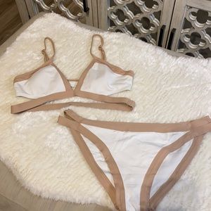 L *Space Nude and White Bikini